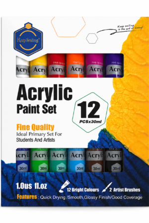 Keep Smiling Fine Quality Acrylic Paint Set