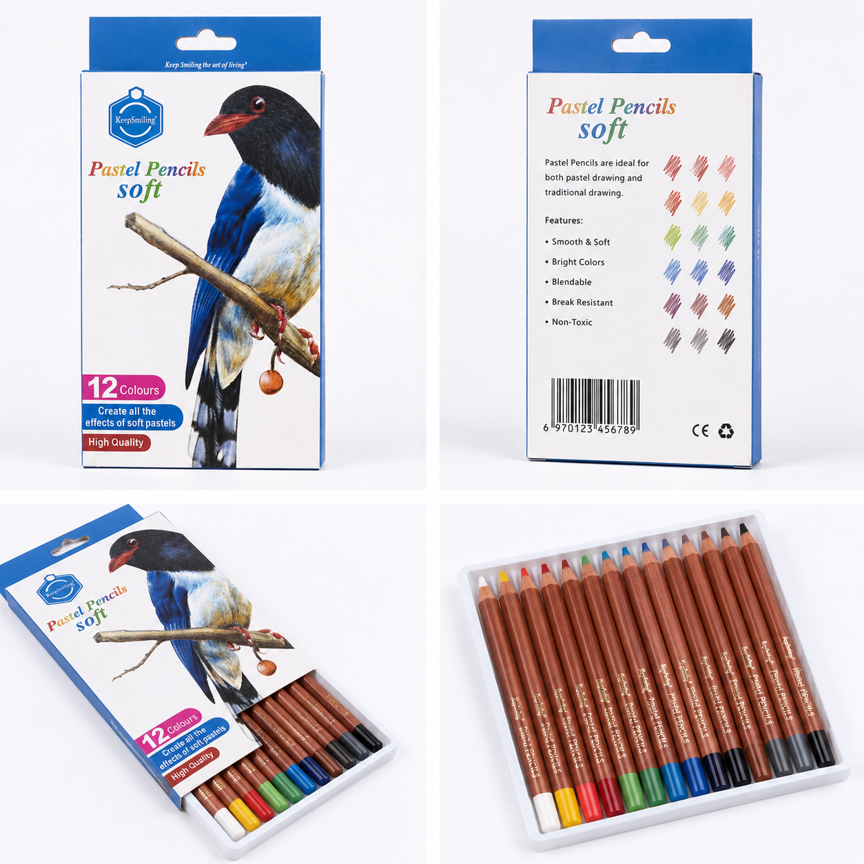 Pastel Pencils Soft – 12 Classic Colours - Image 2