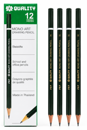 Mono Art Drawing Pencils – 12 Pieces H-Grade Set