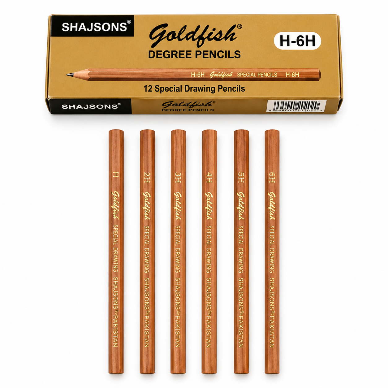 Goldfish Drawing 12 Pieces Drafting Set (H-6H Range)