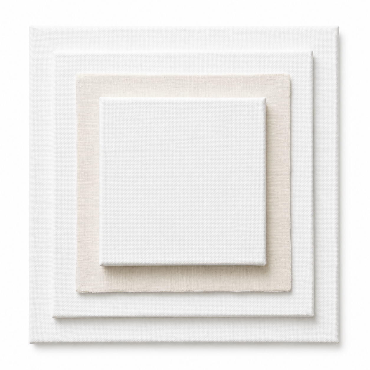 Square Canvas Set – 18x18 ,12x12, 10x10, 8x8, & 6x6 4x4 Inches