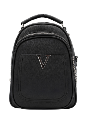 Premium Maroon Faux-Leather Mini Backpack