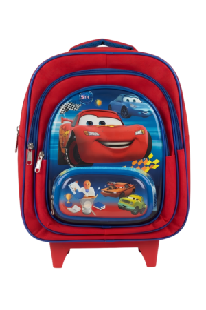 Pixar Cars Lightning McQueen Trolley 14 inch 4 zip