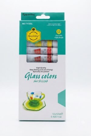 Keep Smiling 12 Colors Glass Colors