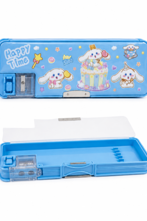 Cute Blue Multi-Functional Magnetic Pencil Box