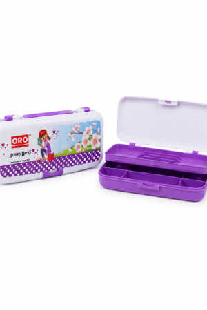 Cute Purple Plastic Pencil Box
