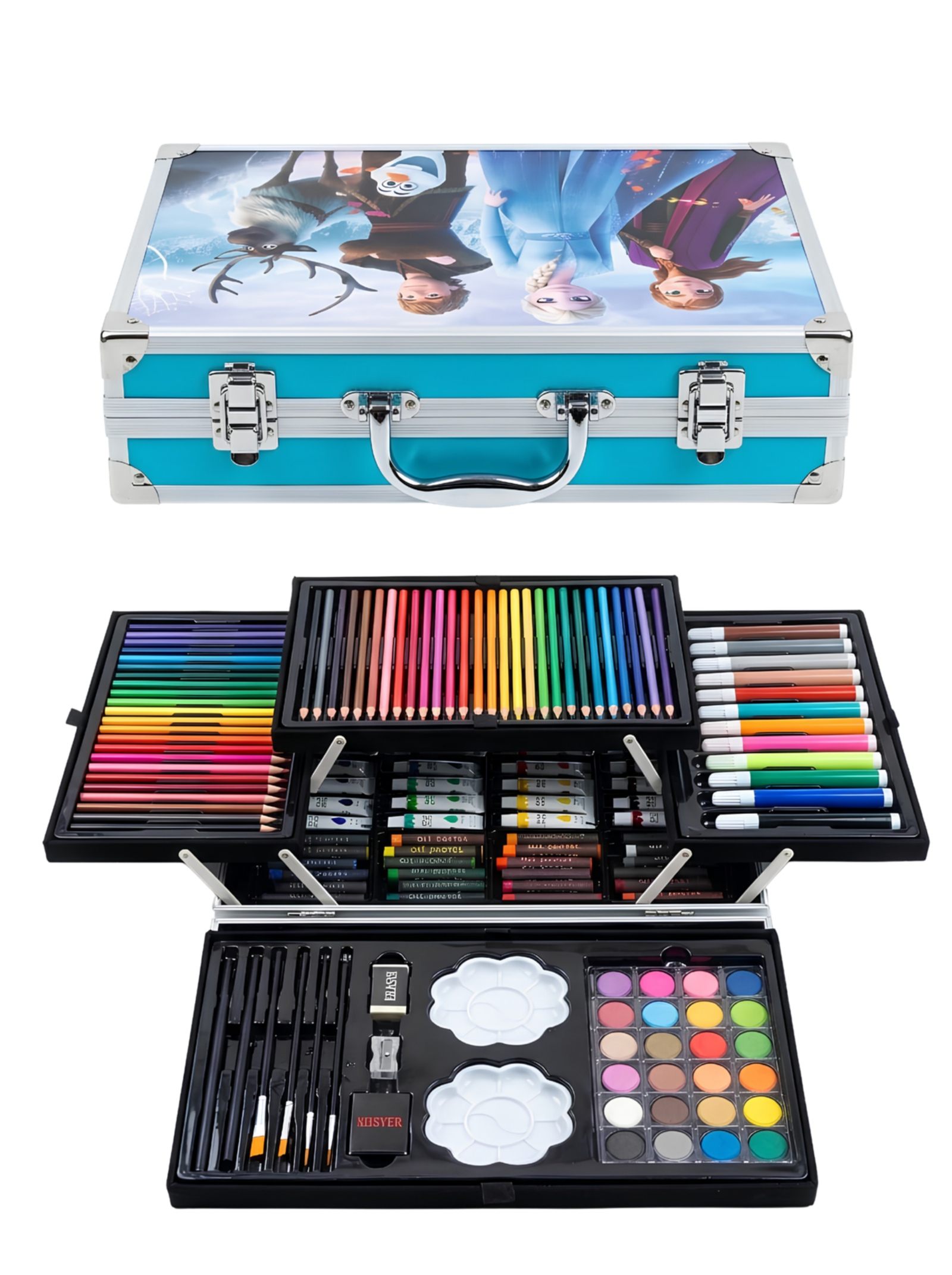 Disney Frozen Theme 145-Piece Luxury Art & Drawing Set