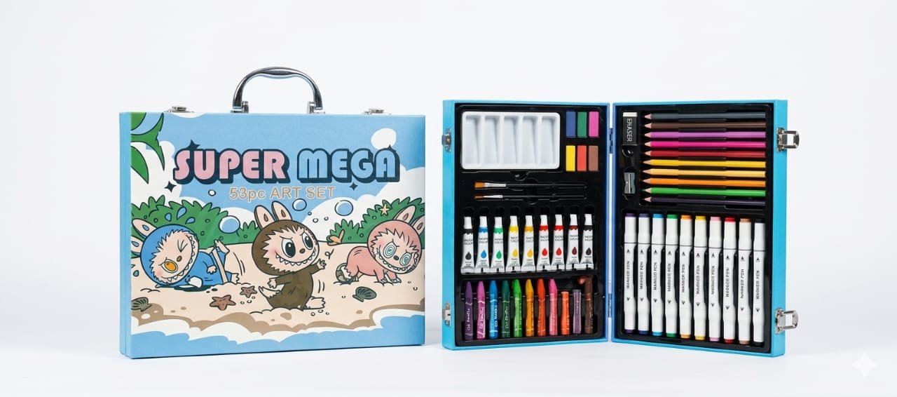 Super Mega 53-Piece Kids Premium Art & Drawing - Image 2